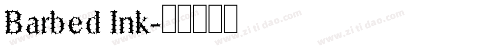 Barbed Ink字体转换